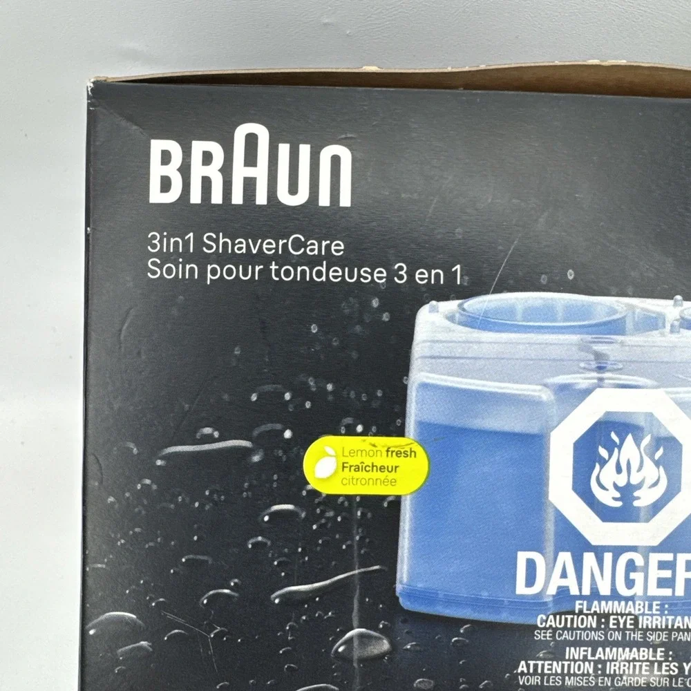 Braun 3 in 1 Shaver Care 4 Pack Cartridges New Sealed in Box